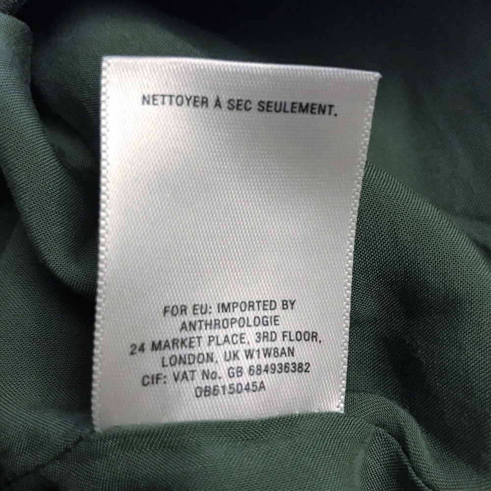 New Anthropologie Green Halter Crop Ruffle Top - Picture 8 of 8